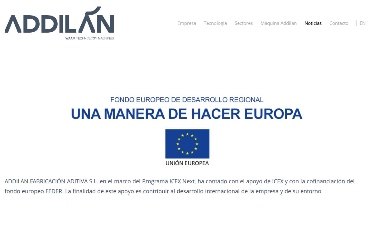 Addilan website preview
