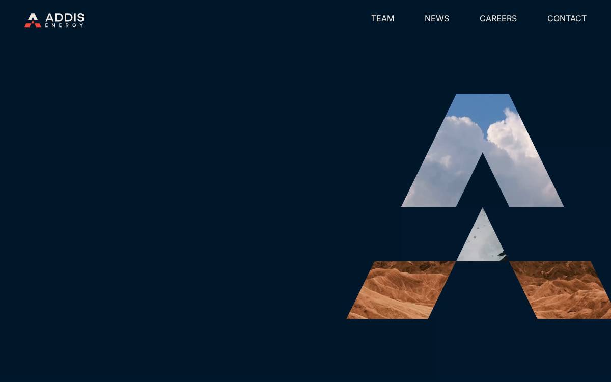 Addis Energy website preview