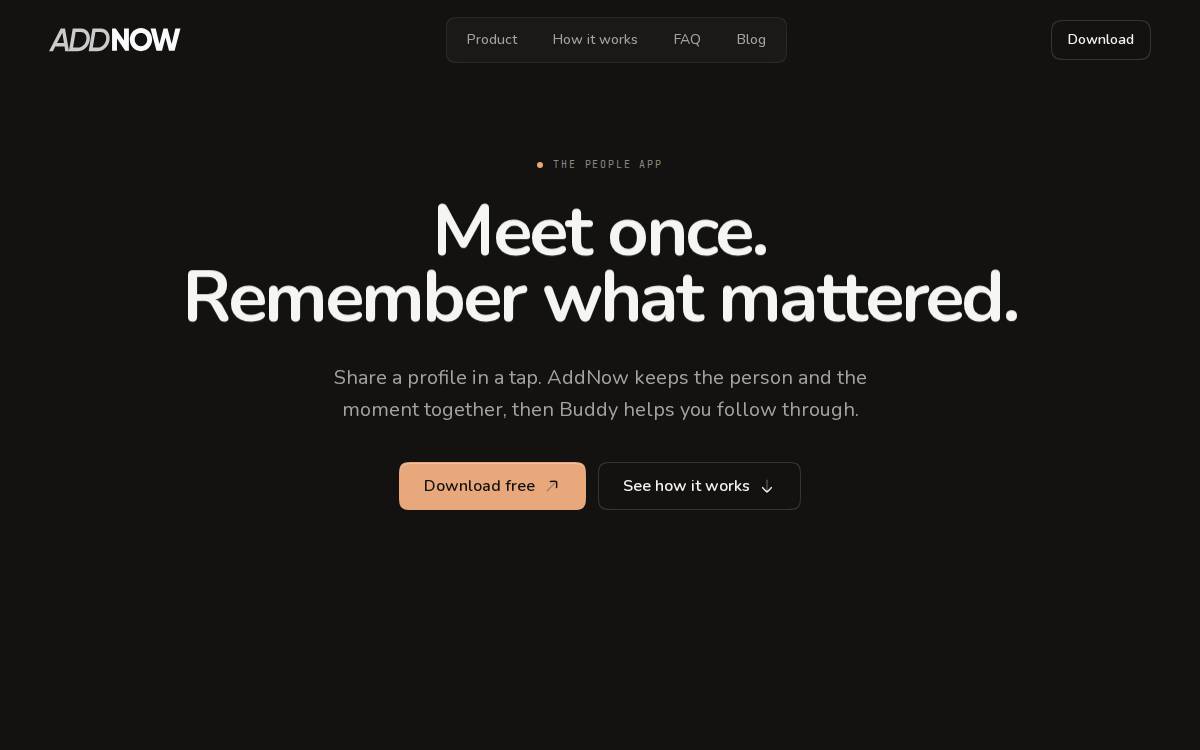 AddNow website preview