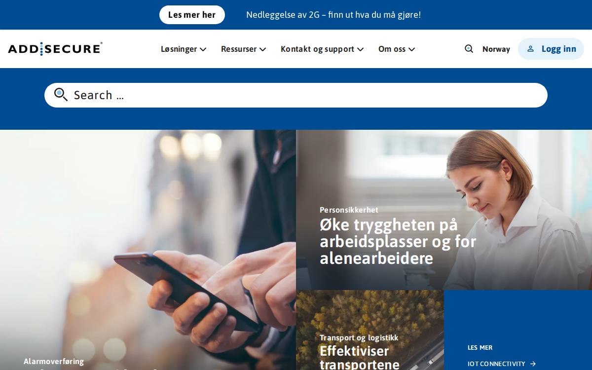 AddSecure website preview