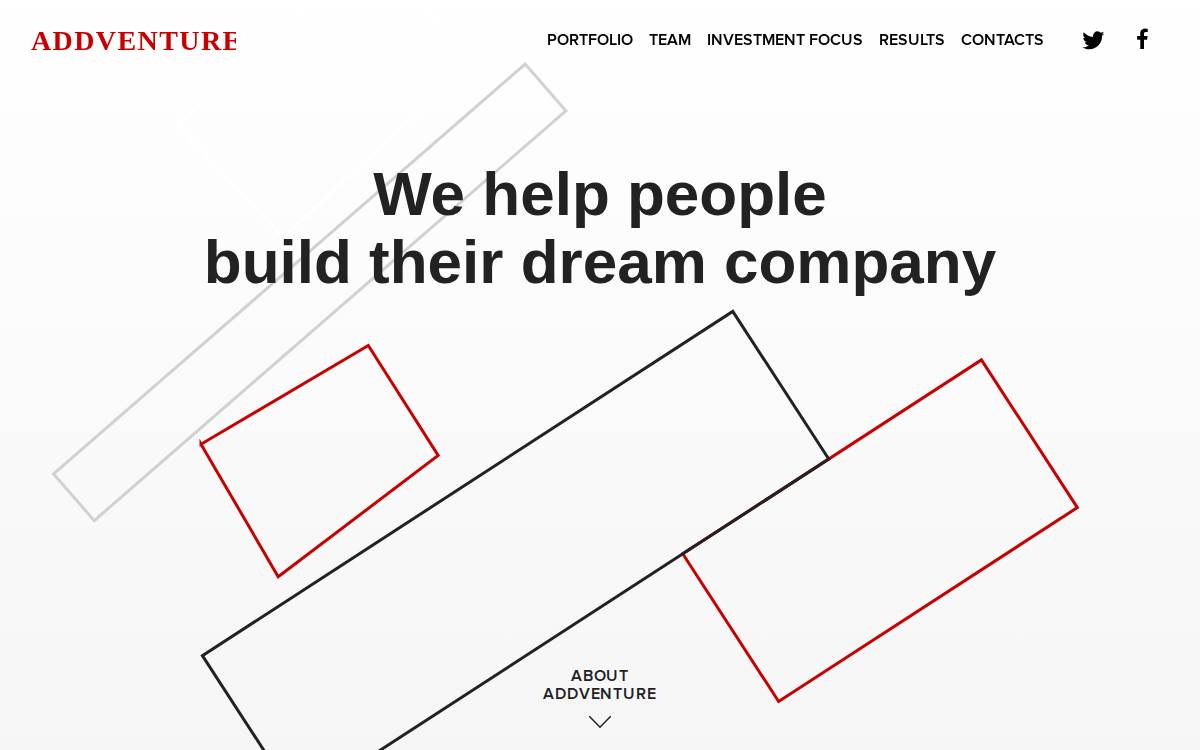 AddVenture website preview