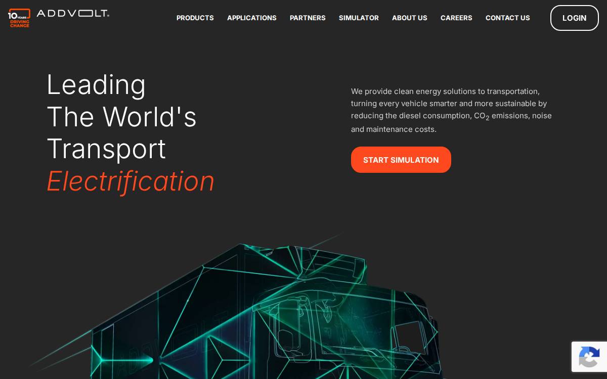 Addvolt website preview
