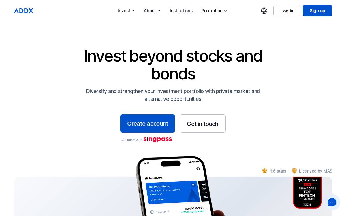 Addx website preview