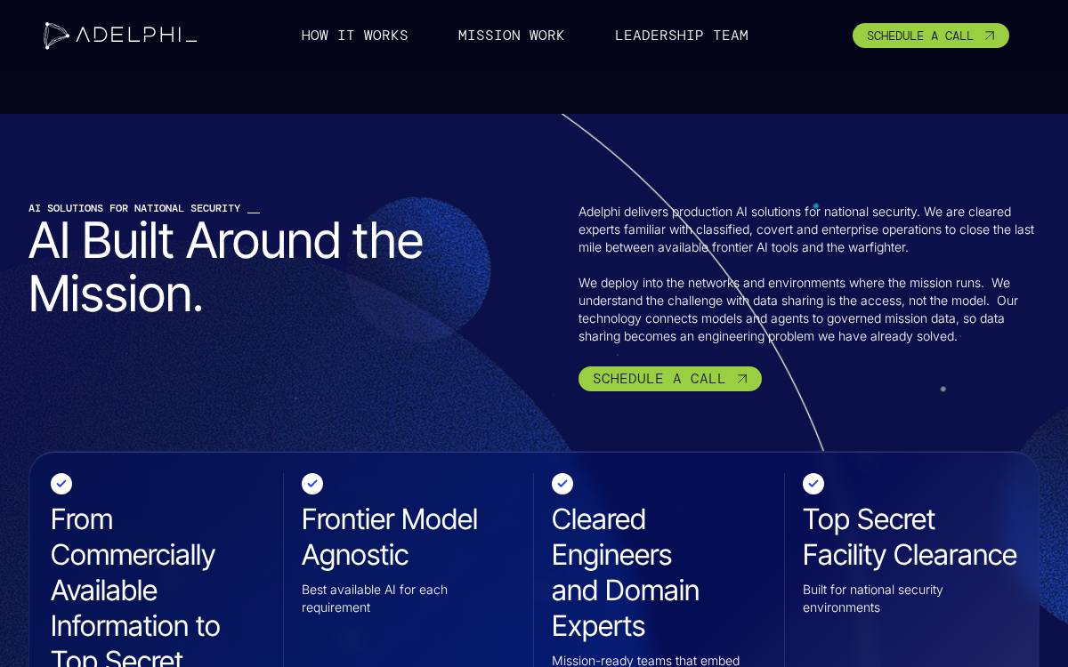 Adelphi website preview