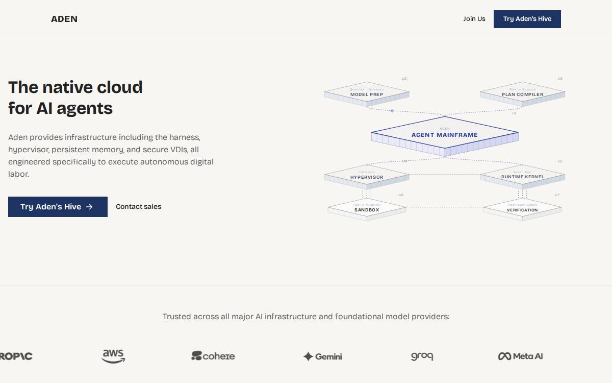 Aden website preview