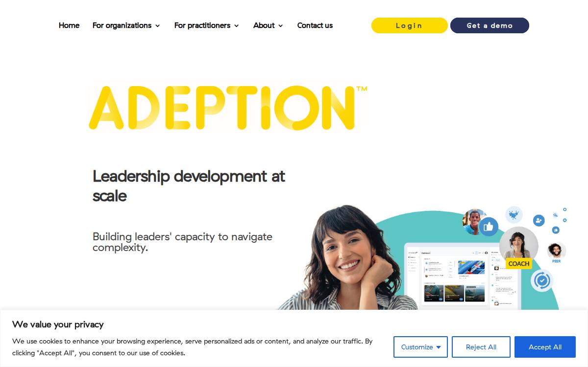 Adeption website preview