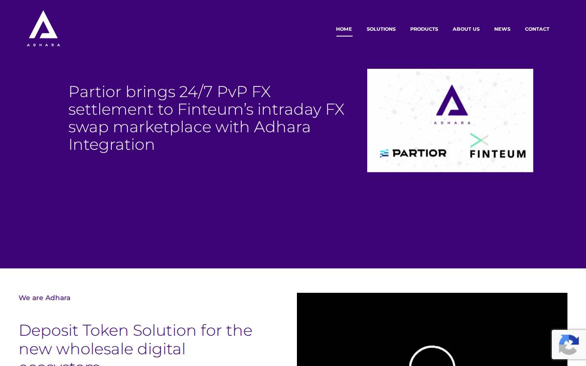 Adhara website preview