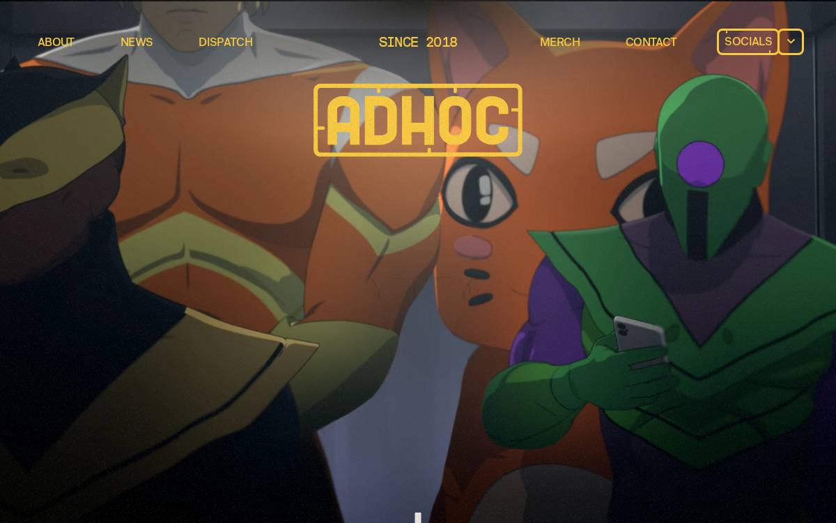 Adhoc Studio website preview