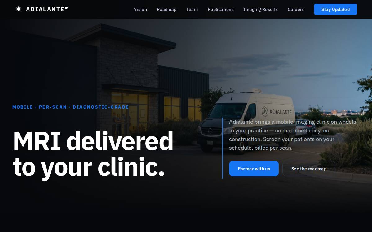 Adialante website preview