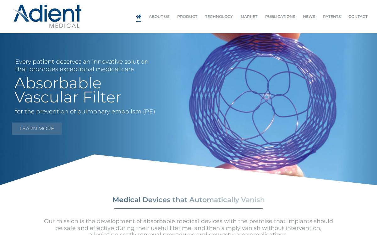 Adient Medical website preview