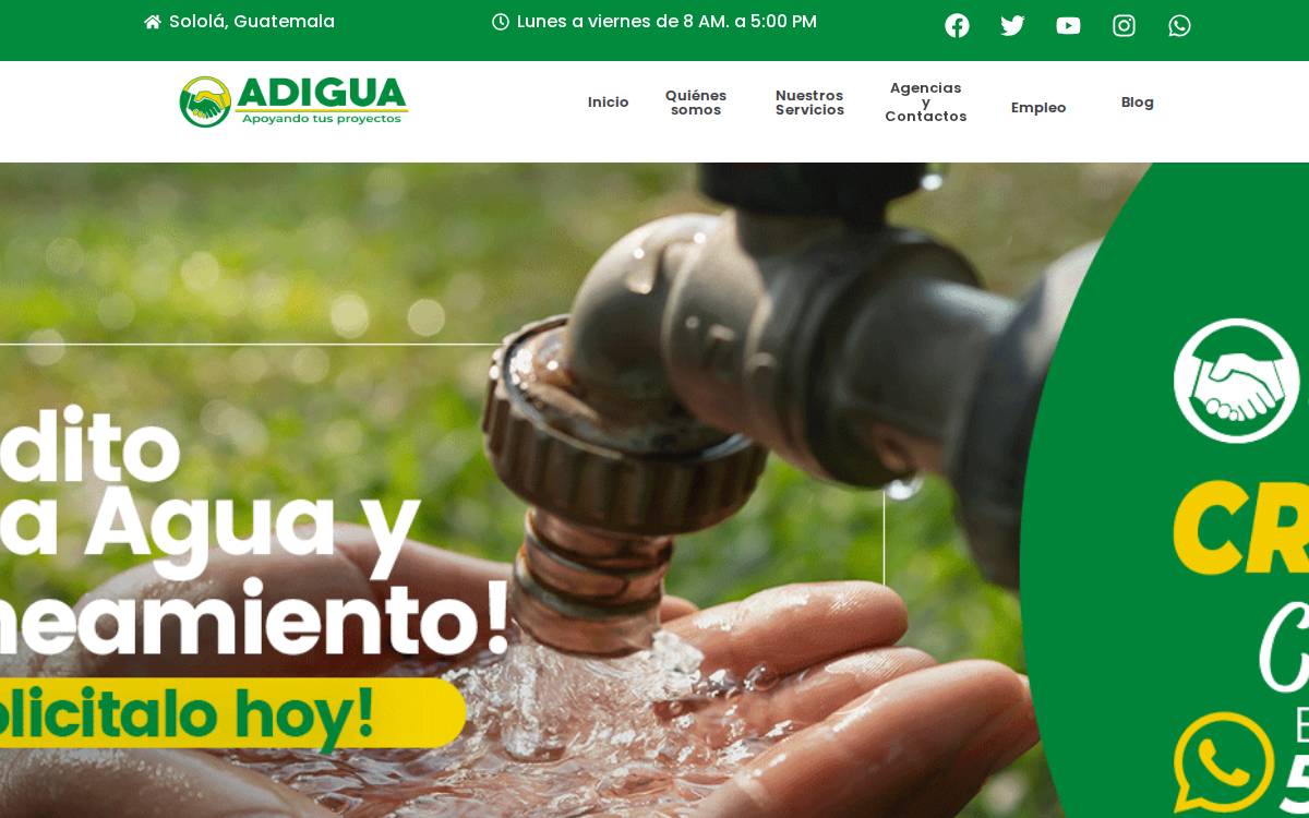 ADIGUA website preview
