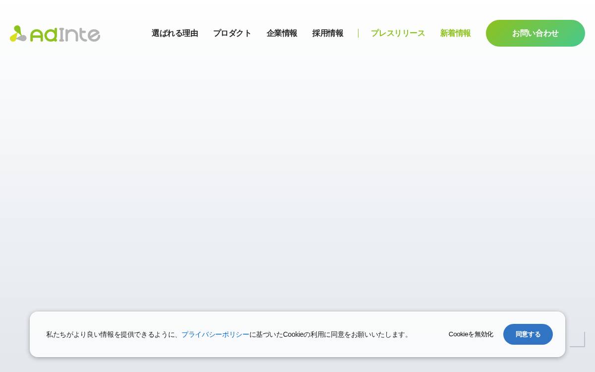 AdInte website preview