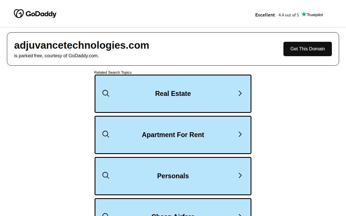 Adjuvance Technologies website preview