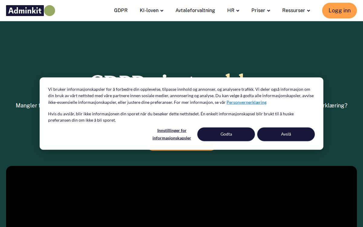Adminkit website preview
