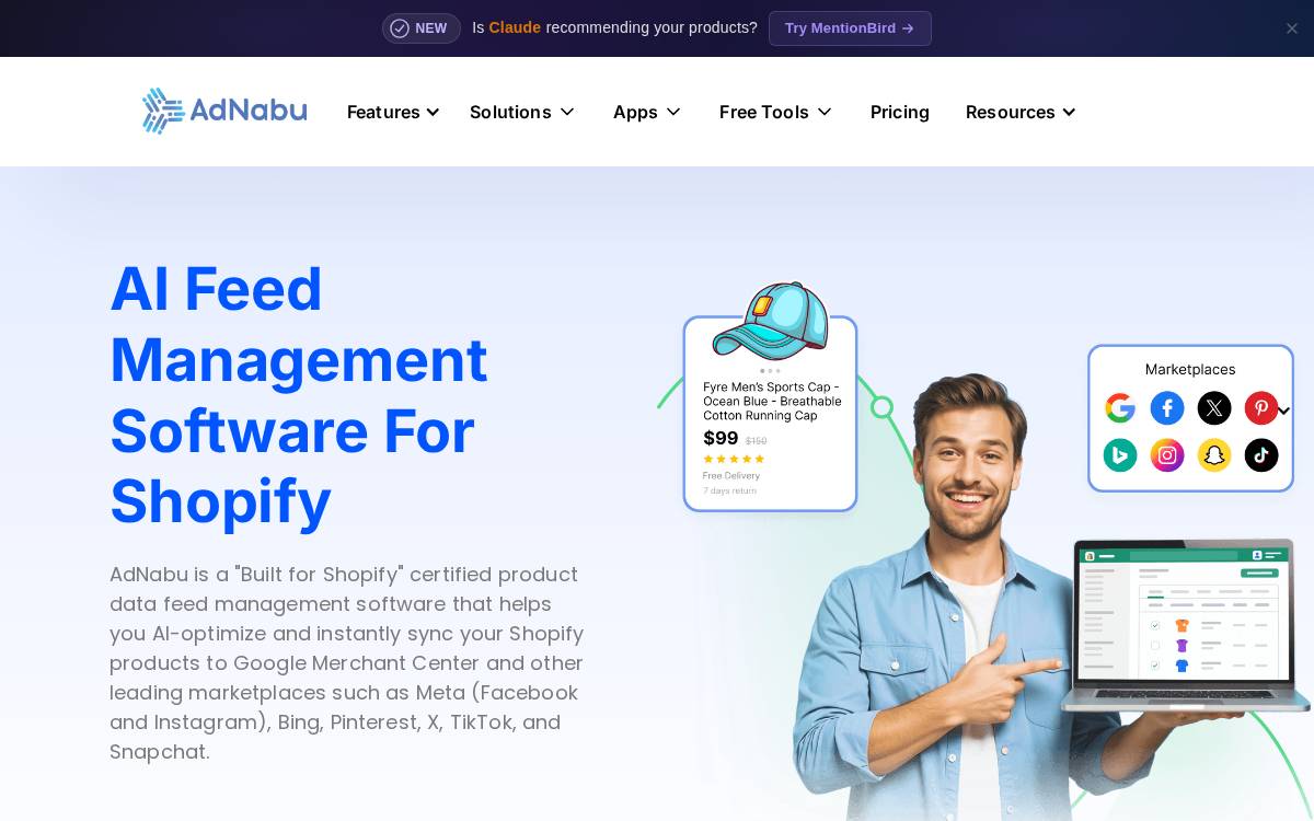 Adnabu website preview