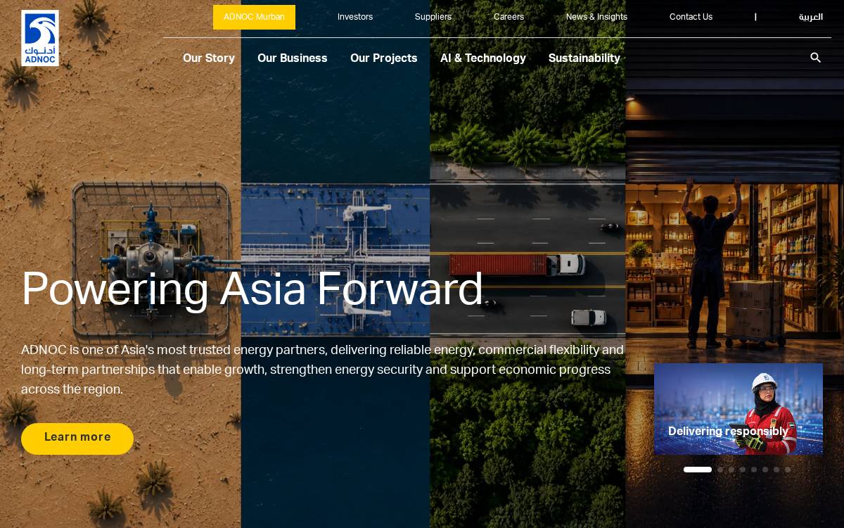 ADNOC website preview
