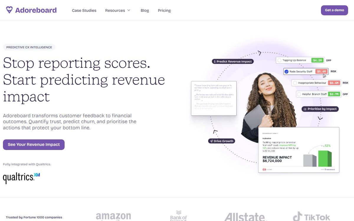 Adoreboard website preview