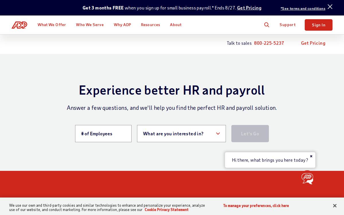 ADP website preview