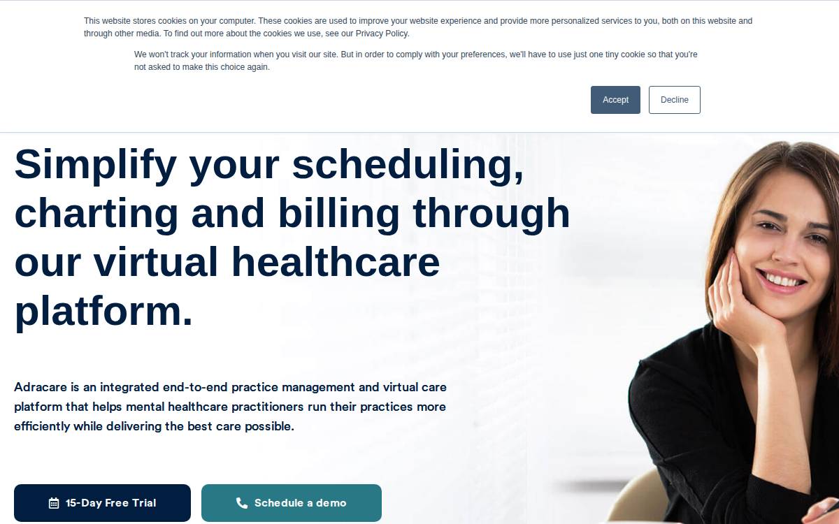 adracare website preview