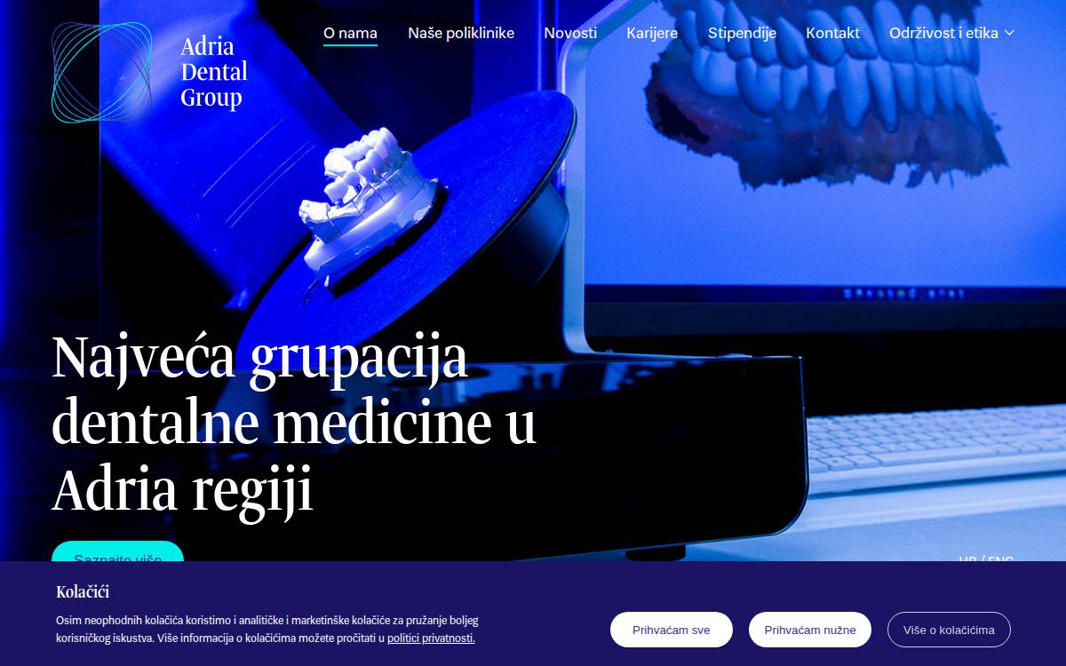 Adria Dental Group website preview