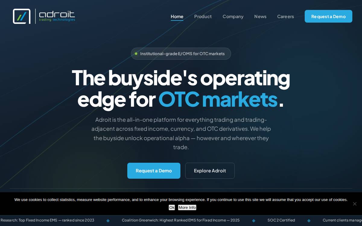 Adroit Tt website preview