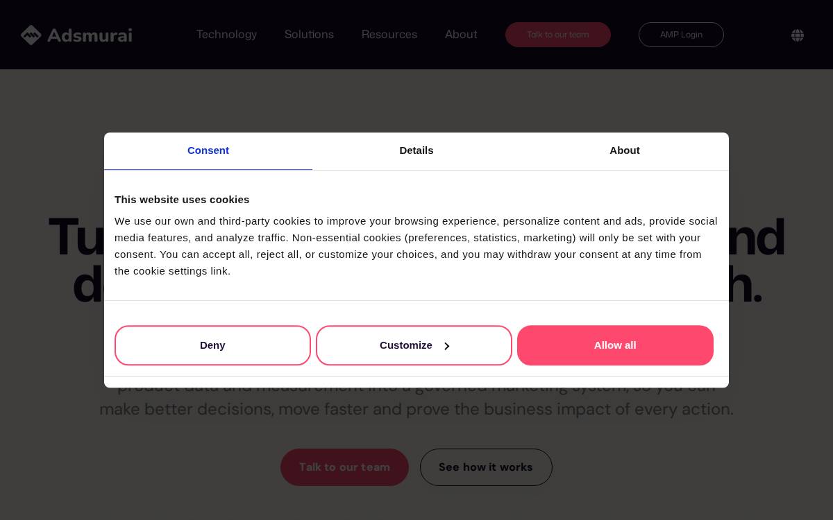 Adsmurai website preview