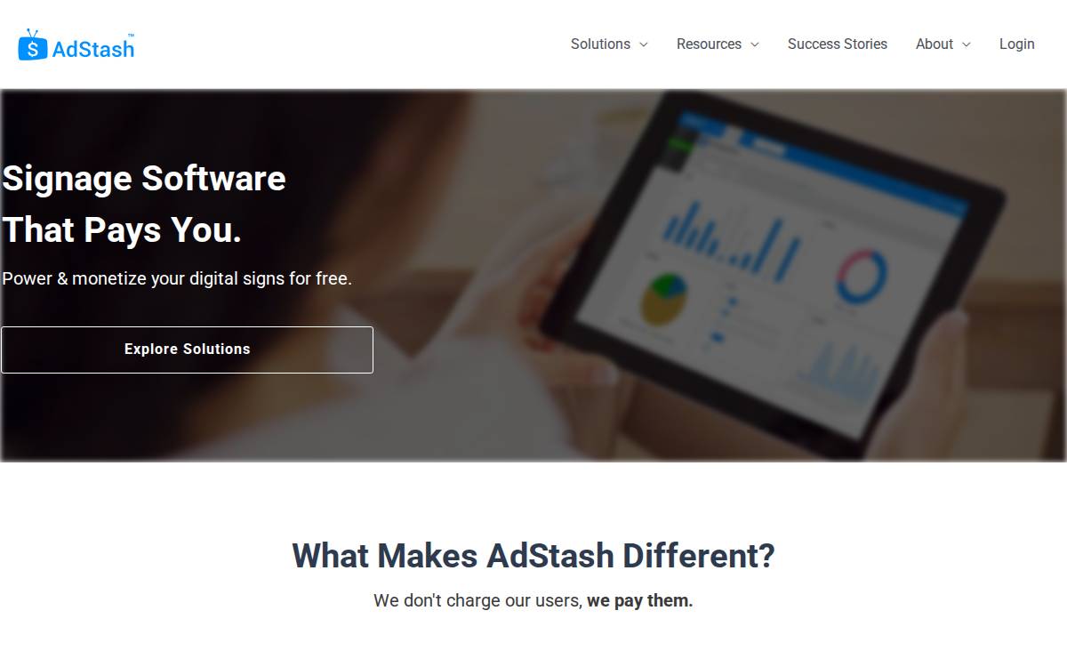 AdStash website preview