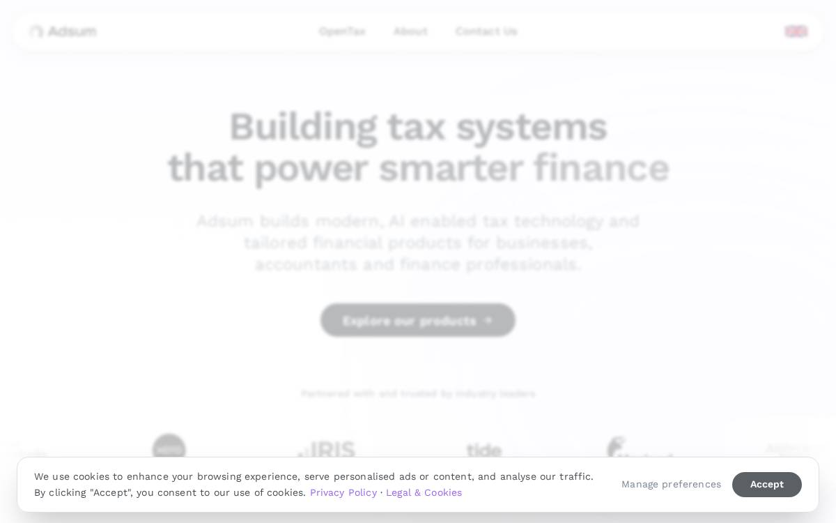 Adsum website preview