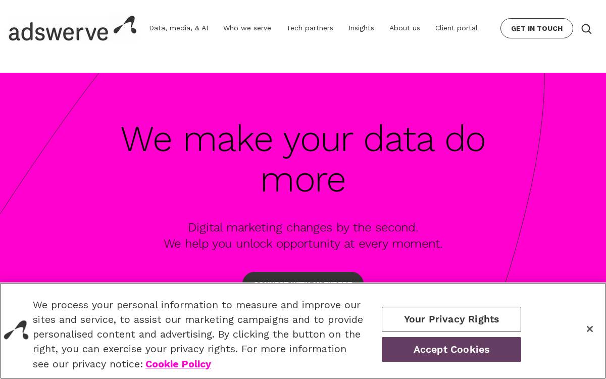 AdSwerve website preview