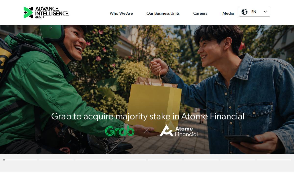 Advance Intelligence Group website preview