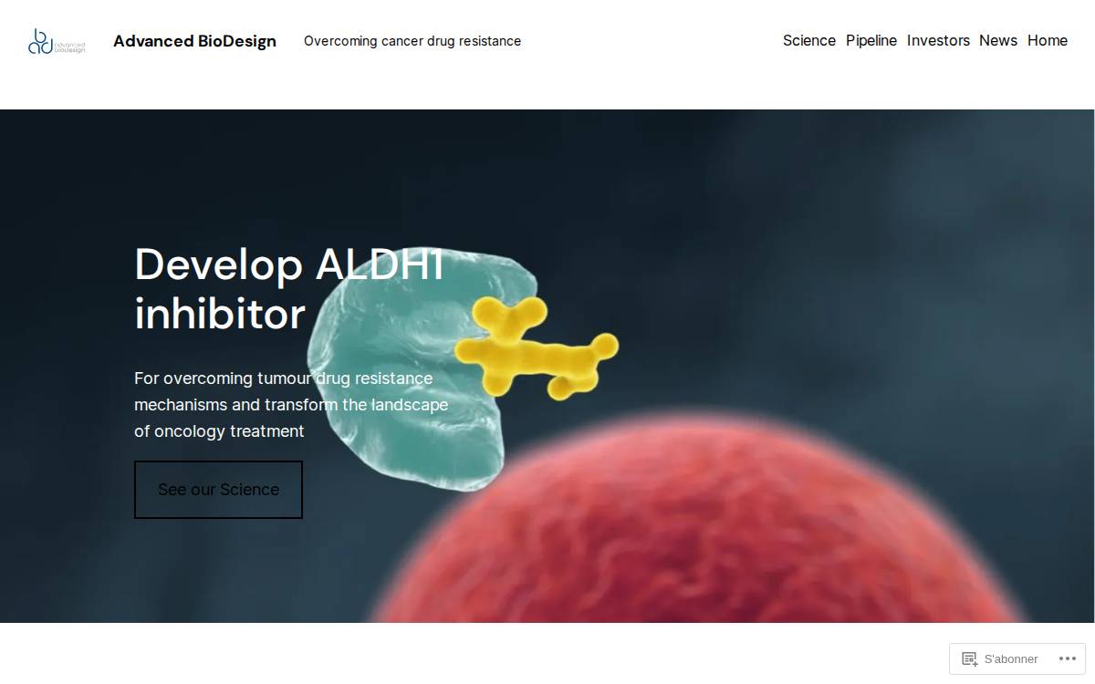 Advanced BioDesign website preview