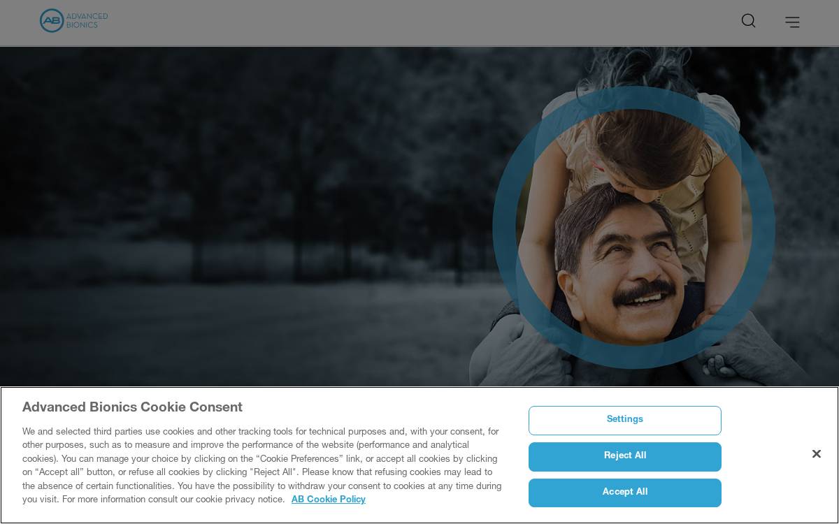 Advanced Bionics website preview