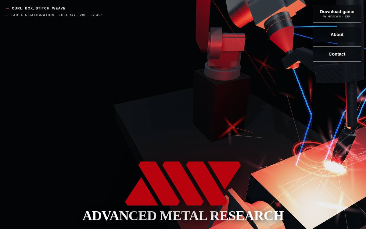 Advanced Metal Research website preview