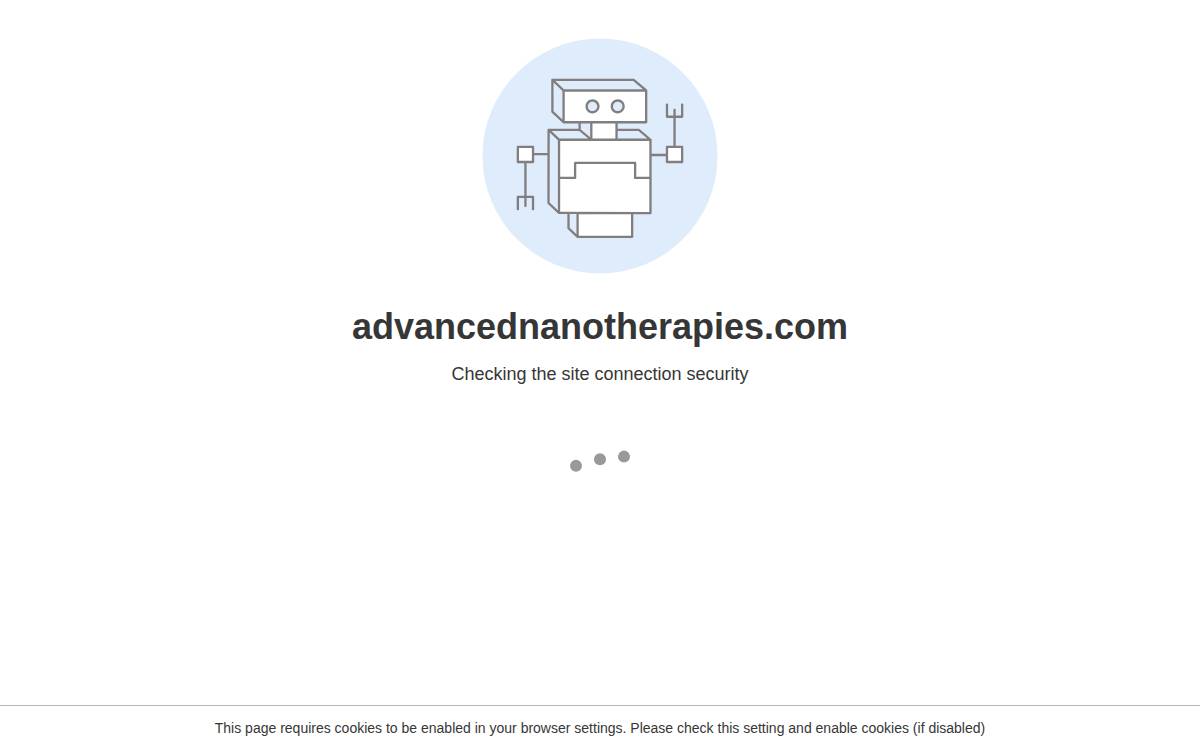 Advanced Nanotherapies website preview