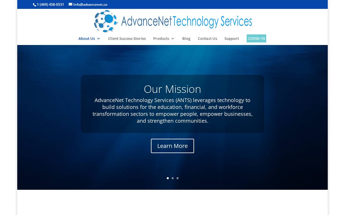 AdvanceNet Technology Services website preview