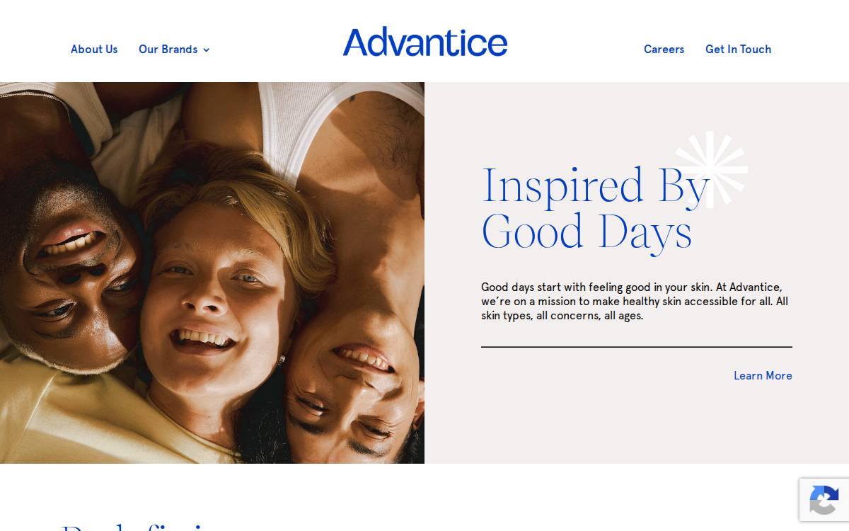 Advantice Health website preview