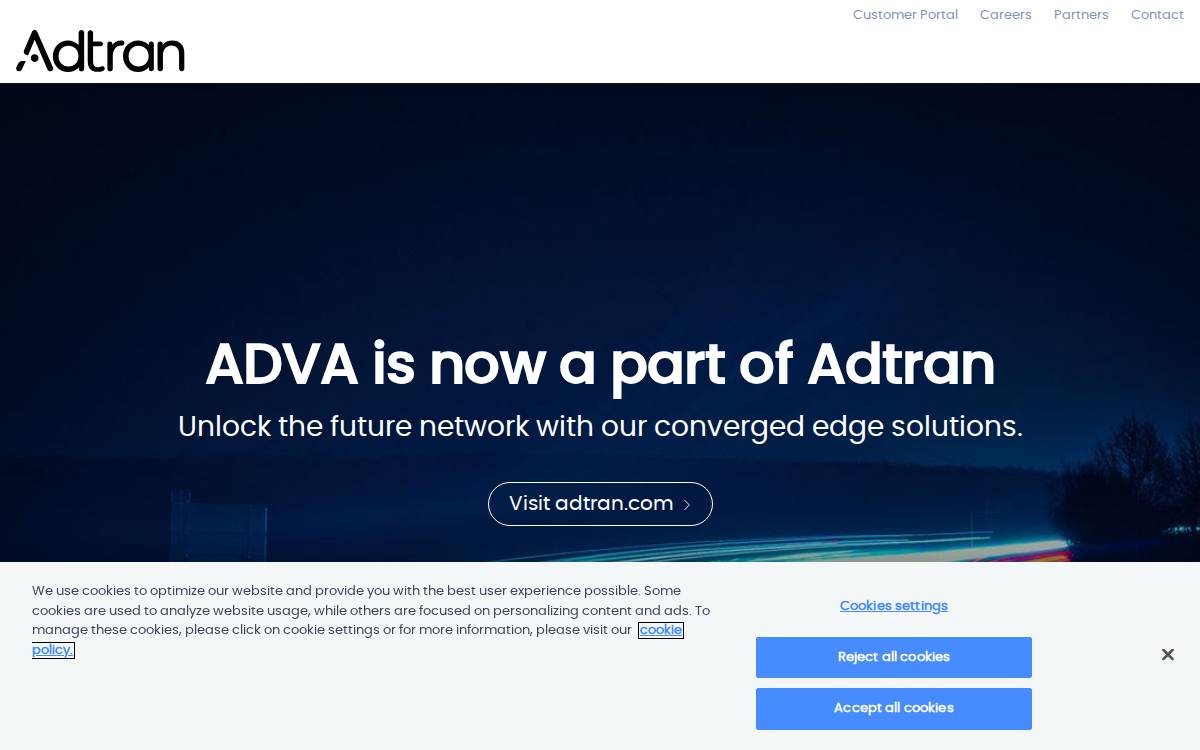 Advaoptical website preview
