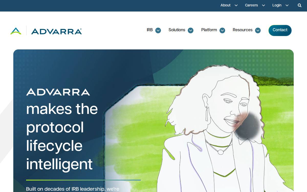 Advarra website preview