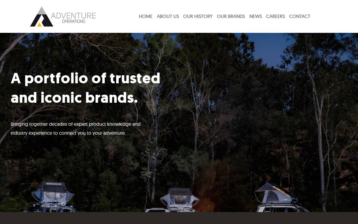 Adventure Operations website preview
