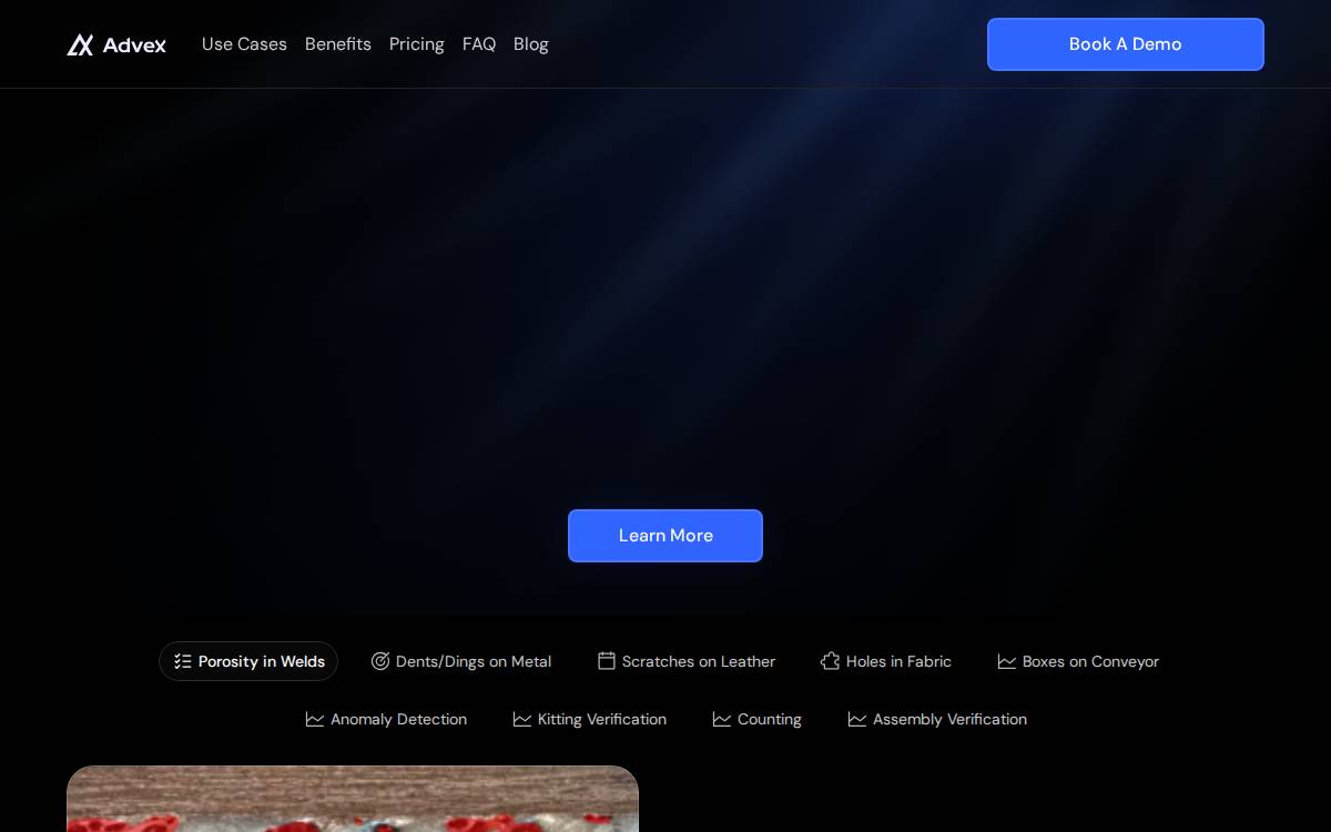 Advex website preview