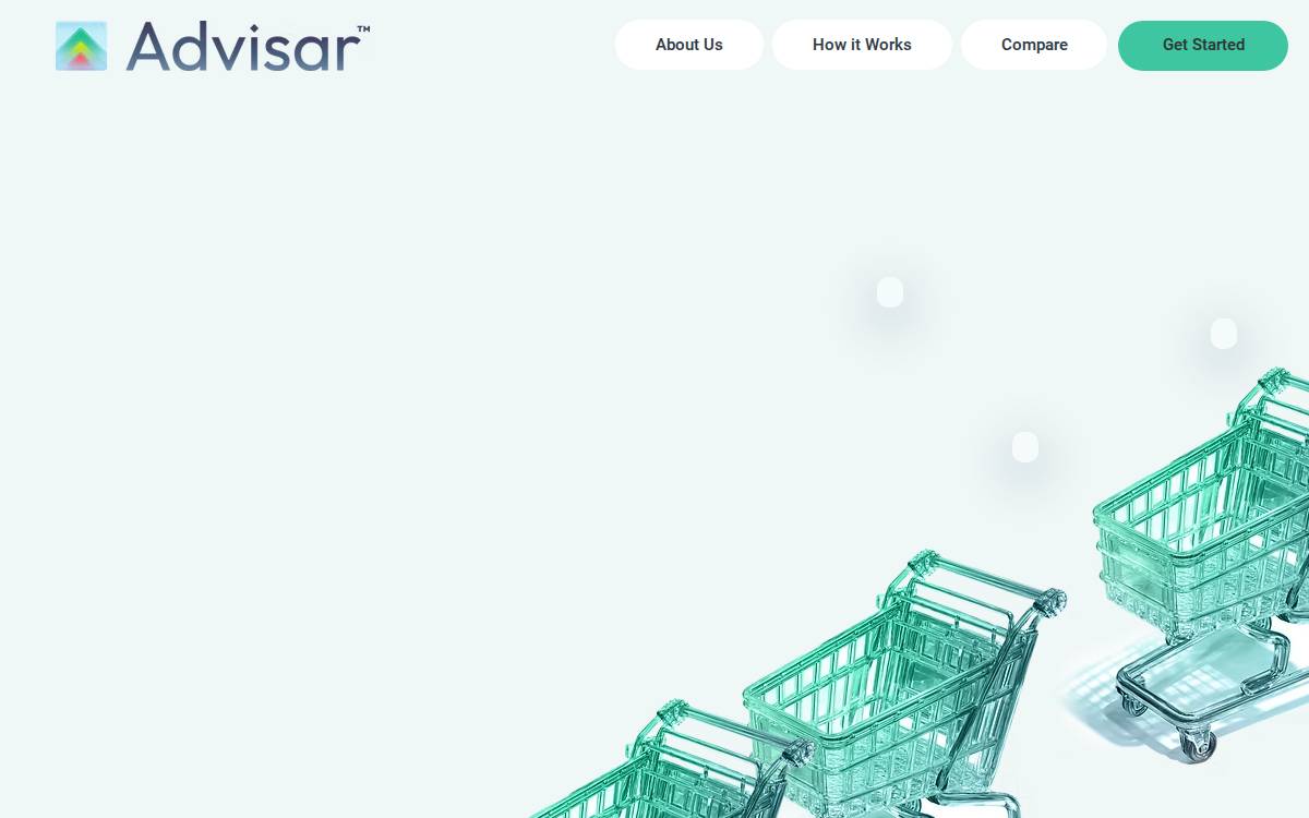 Advisar website preview