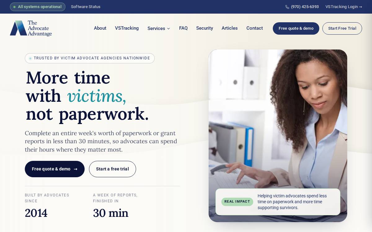 Advocateadvantage website preview