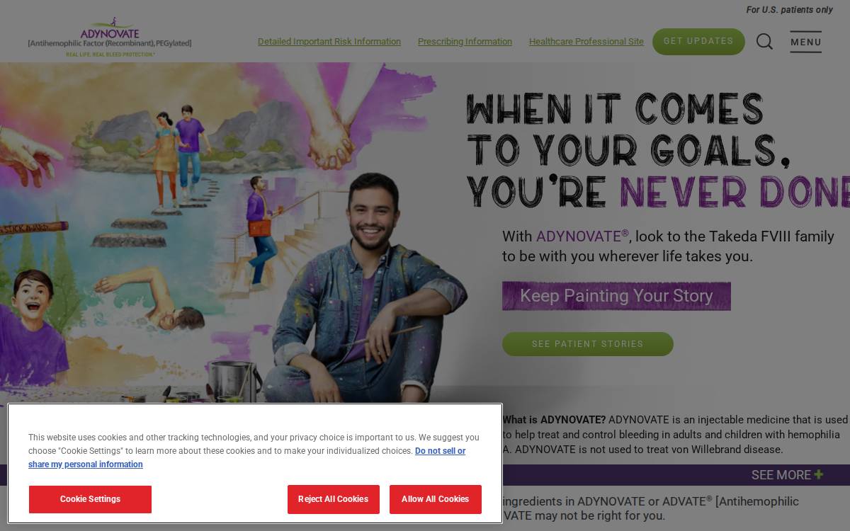 Adynovate website preview