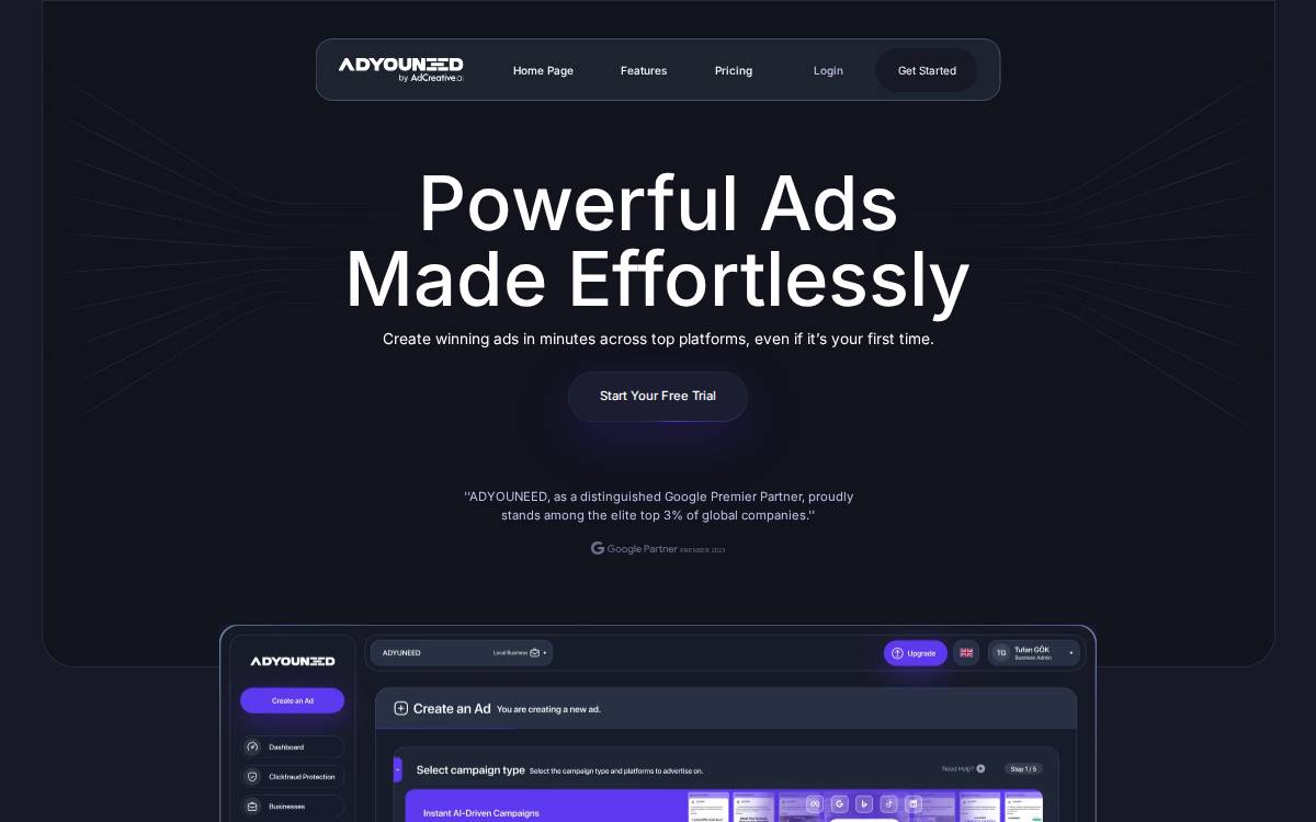 ADYOUNEED website preview