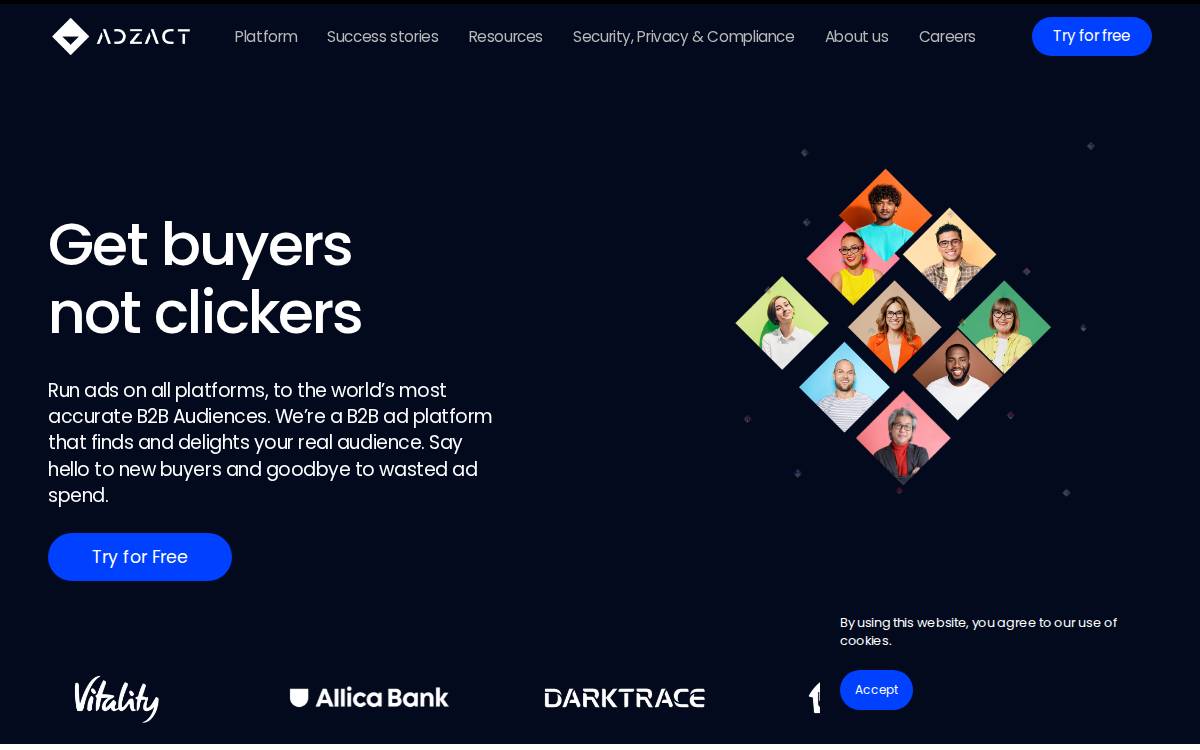 Adzact website preview