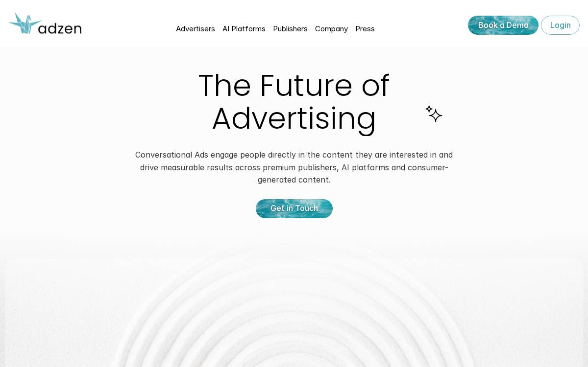 Adzen website preview