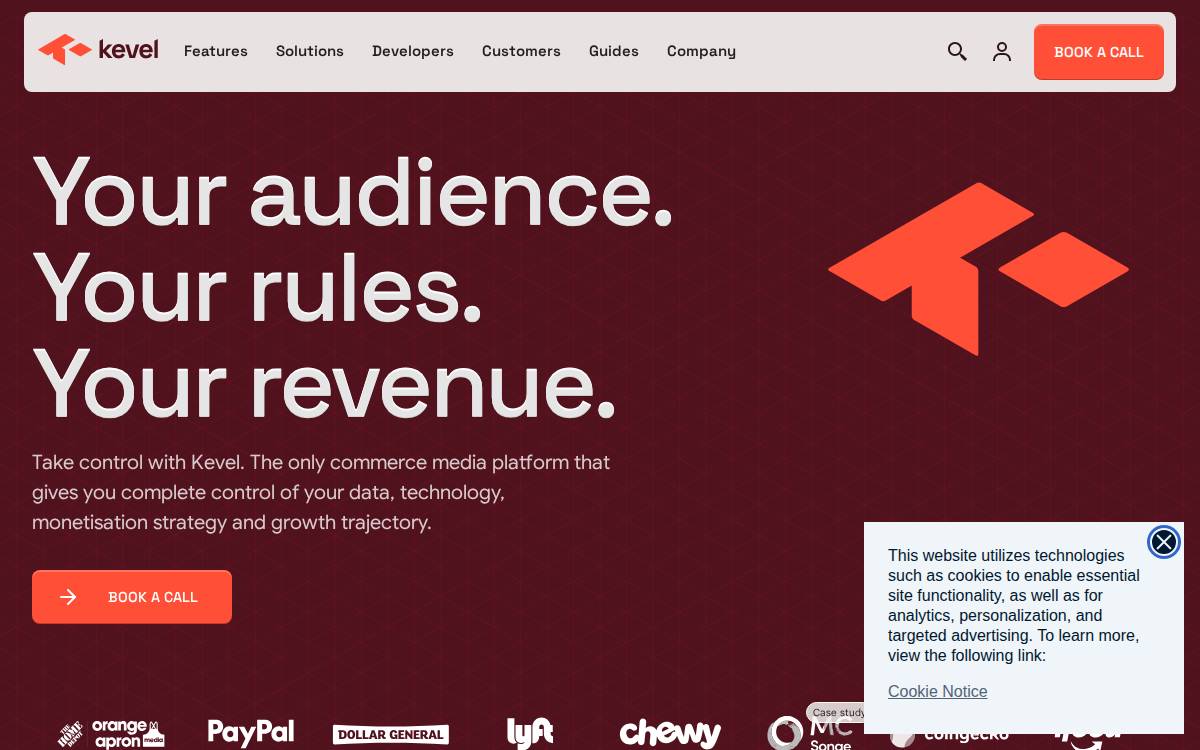 Adzerk website preview