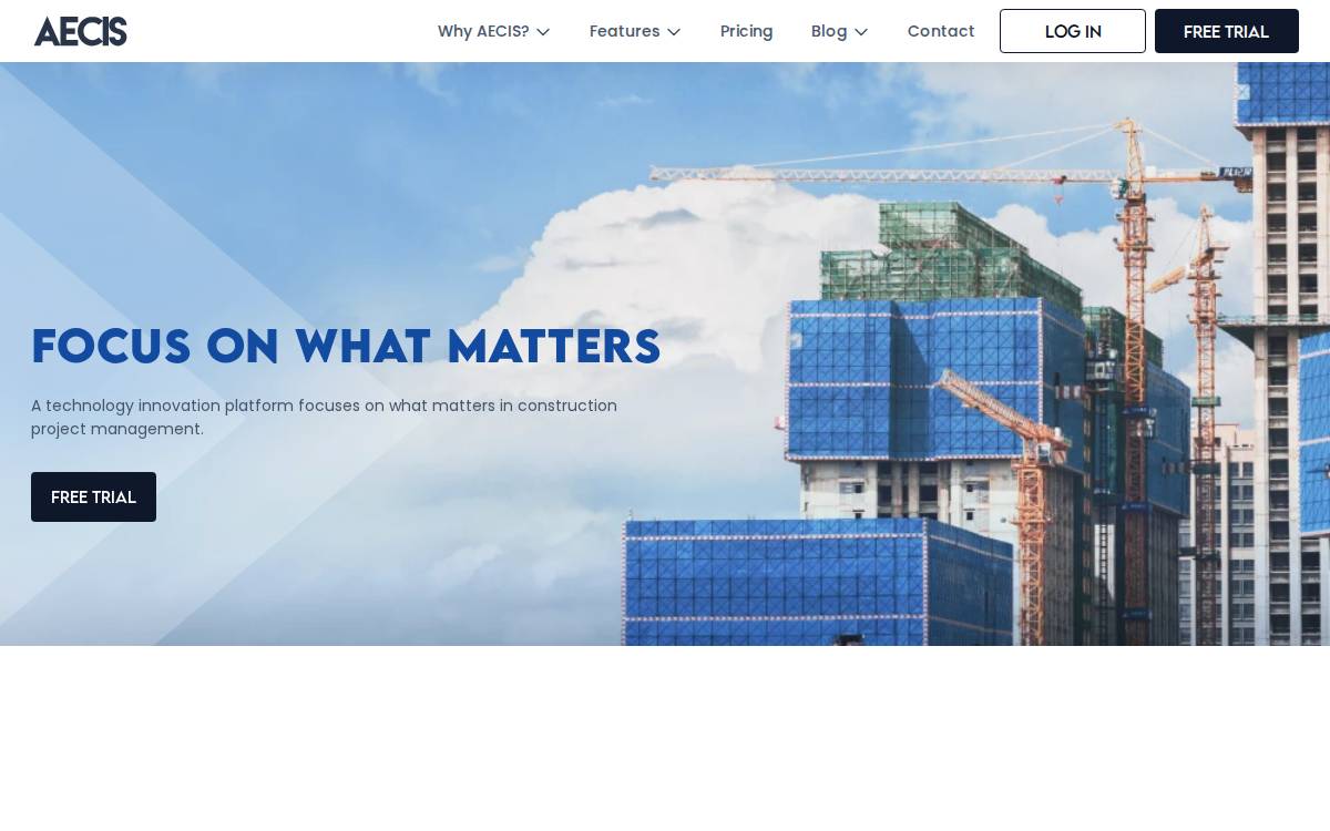 AECIS website preview