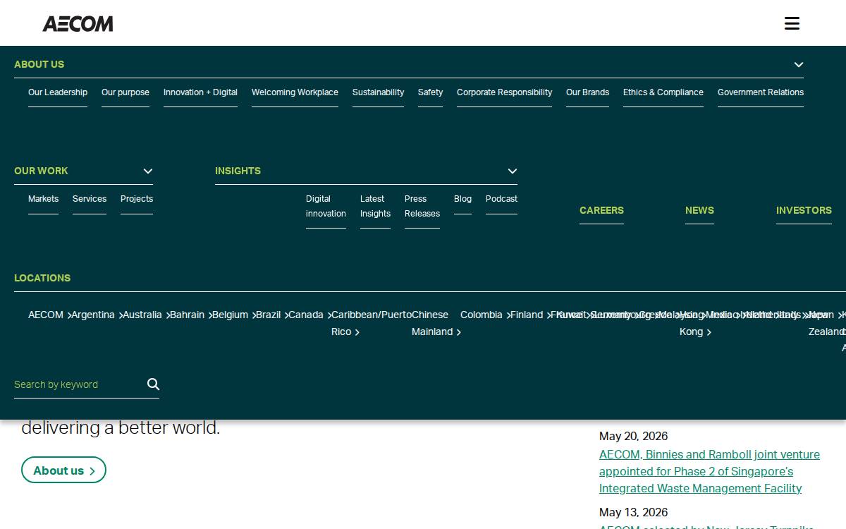 Aecom website preview
