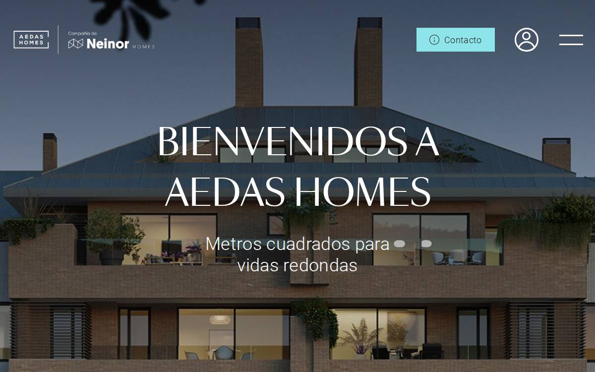 AEDAS Homes website preview